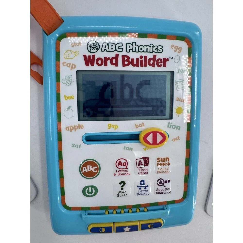LeapFrog ABC Phonics Word Builder w/ Two Double Sided Activity Cards WORKS